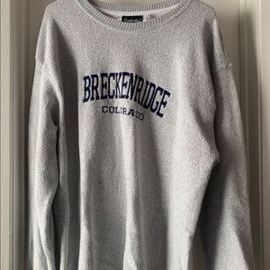 Grey crew neck